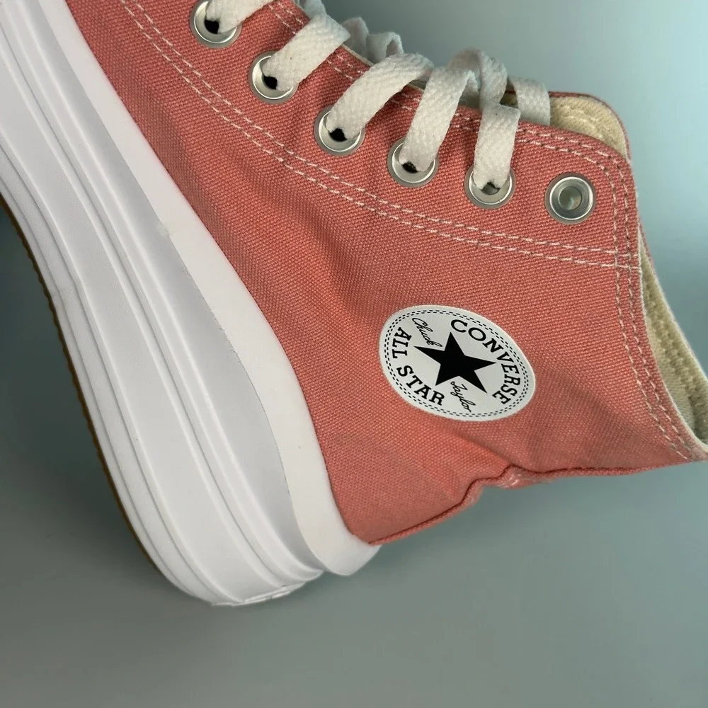 Converse Chuck Taylor All Star Move Platform Women 6 Hi Top Sneaker Pink Lace Up